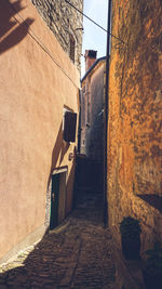Narrow alley amidst buildings