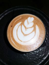 Close-up of cappuccino