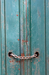 Full frame shot of rusty metal door