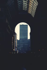 Low angle view of modern building