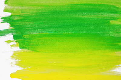 Close-up of yellow water over white background