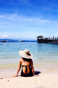 Scenic view of sea against sky