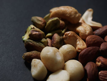 Close-up of potatoes on table