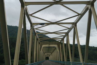 Low angle view of bridge against sky