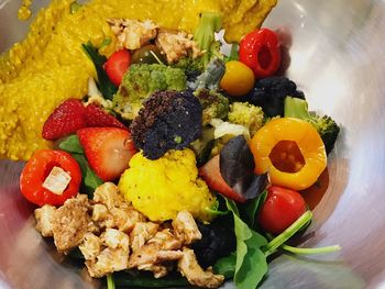 Close-up of multi colored salad
