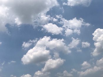 Low angle view of clouds in sky