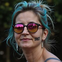 Portrait of young woman wearing sunglasses
