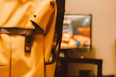 Backpack and desk 