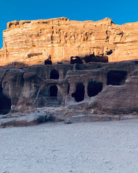 View of rock formations