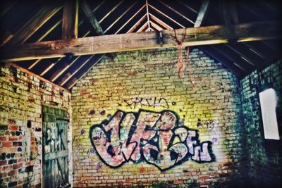 Graffiti on wall