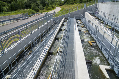 Fish ladder for migration and spawning at river