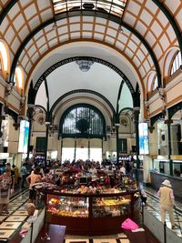 Group of people in market