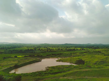 Scenic view of landscape against sky