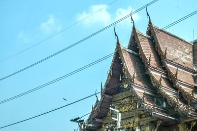 Low angle view of building against sky