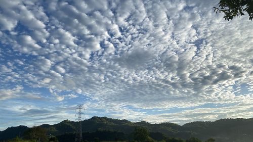 Low angle view of mountain against sky