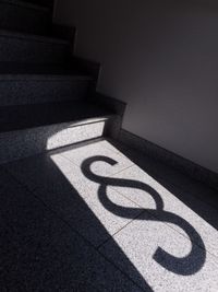 Shadow on staircase