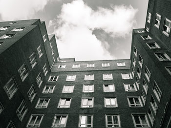 Low angle view of buildings against sky