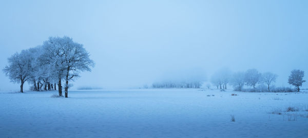 Winter landscape in northern germany