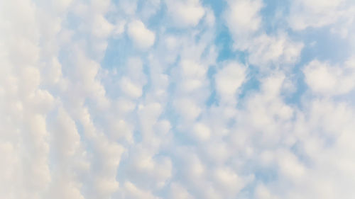 Low angle view of clouds in sky