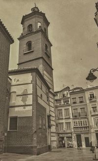 Low angle view of building against sky