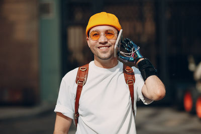 Portrait of a smiling young man