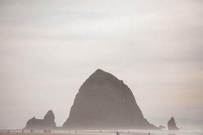 Rock formations at seaside