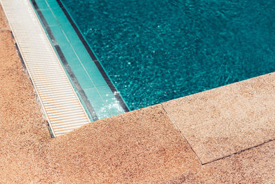 High angle view of swimming pool