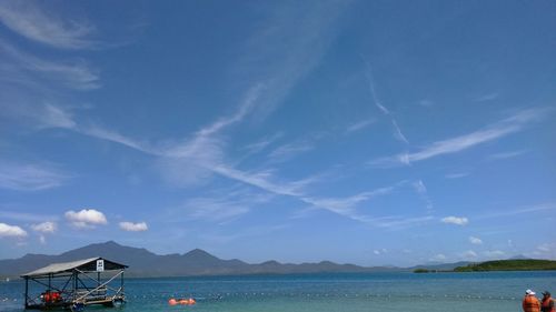 Boats in sea