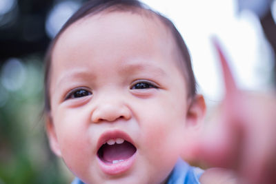 Portrait of cute baby girl