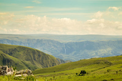 Scenic view of landscape against sky