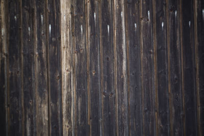 Full frame shot of wooden wall