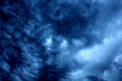 Low angle view of cloudy sky