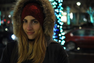 Portrait of smiling young woman