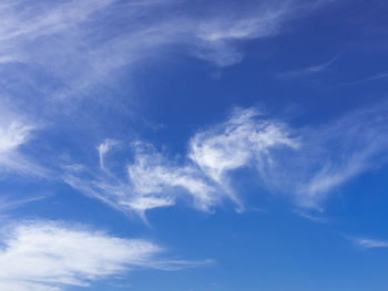 Low angle view of clouds in sky