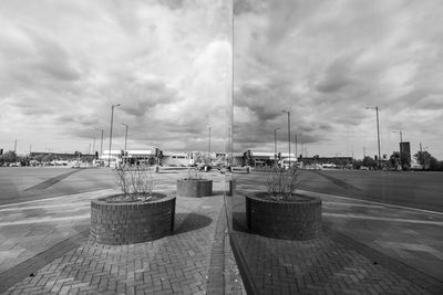 Panoramic view of city against sky