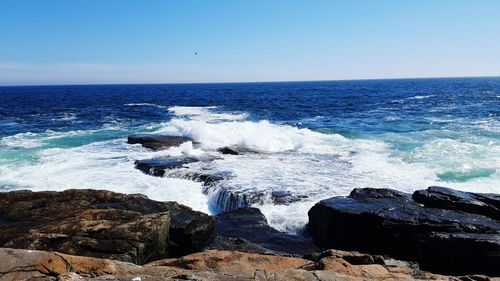 Rocks in sea