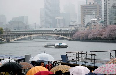 River in city