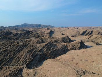 Sharp mountain landscape from above, namibia naukluft national park