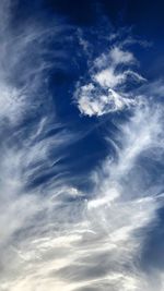 Low angle view of clouds in sky