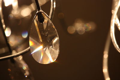 Close-up of illuminated christmas lights