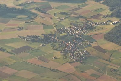 Aerial view of rural landscape