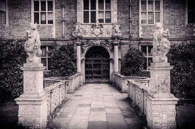 Entrance of building