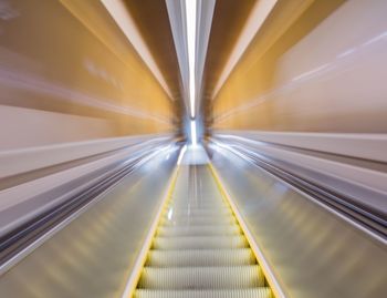 View of escalator