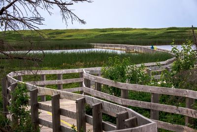 Close-up of wooden fence