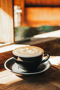 Close-up of coffee on table