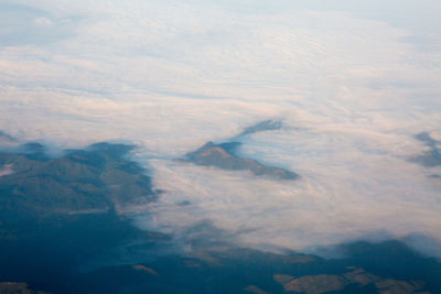 Aerial view of landscape against sky