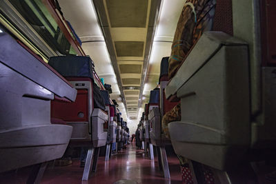 Interior of bus