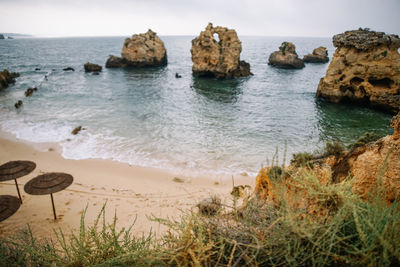 Empty little beach in algarve