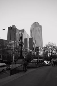 City street against sky