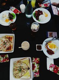 Close-up of food served in plate